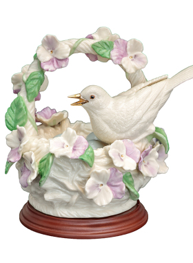 手工花礼品花鸟陶瓷摆件Lenox