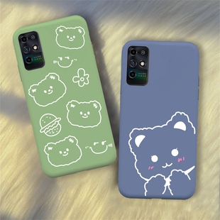 中兴7530N手机壳ZTE远航10防摔保护套7530可爱小熊彩绘软胶手机套