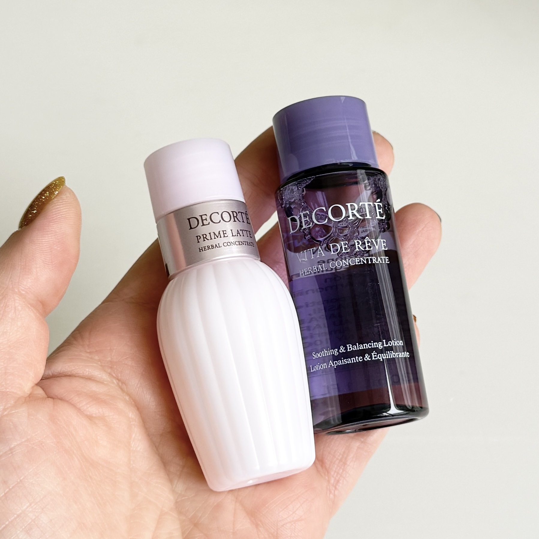 decorte黛珂紫苏水牛油果水乳套装30ml草本精华清爽控油淡化痘印