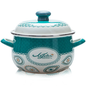 青青乐福珐琅搪瓷双耳家用加高汤锅炖锅熬中药烧锅电磁炉燃气通用