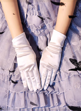 原宿暗黑洛丽塔手套女短款