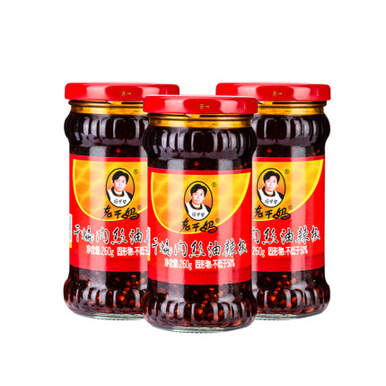 老干妈干煸肉丝油辣椒风味豆豉辣椒酱拌饭拌面下饭酱260g辣椒酱