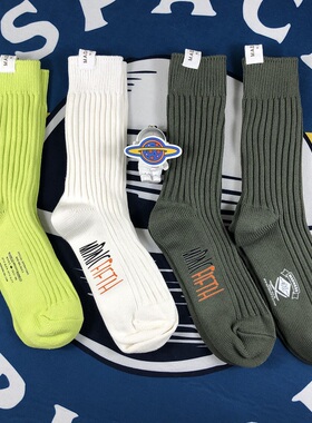 Taikonaut 余文乐同款复古工装运动纯棉中筒街头滑板百搭男女潮袜