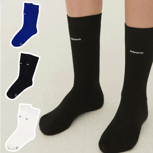 潮袜现货ader双针纯棉街头中筒