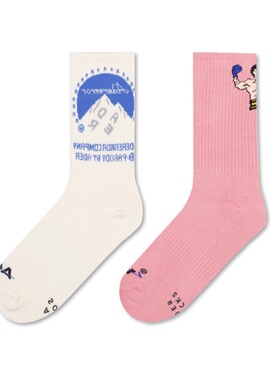 Taikonaut 现货ader雪山大力士卡通图案ins潮流男女街头运动潮袜