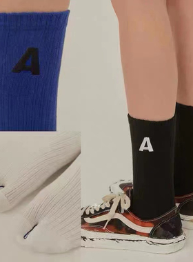 Taikonaut A字母设计ader error个性分趾中筒男女街头运动潮袜