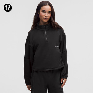 Plush Velour 女士绒面超宽松款半拉链卫衣丨lululemon丨LW3KCZS