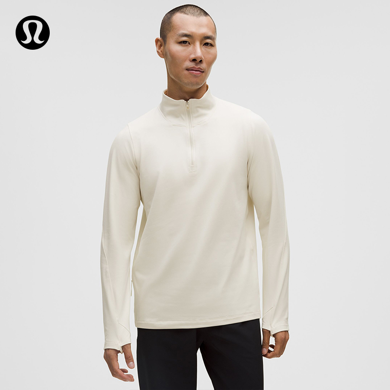 Rulu男士拉绒长袖半拉链