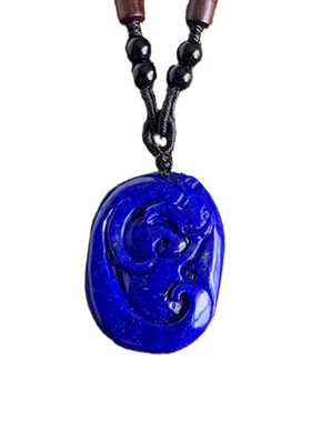 天然青金石雕刻吊坠挂件