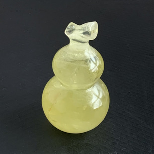天然黄水晶葫芦摆件 家居办公摆饰 装饰