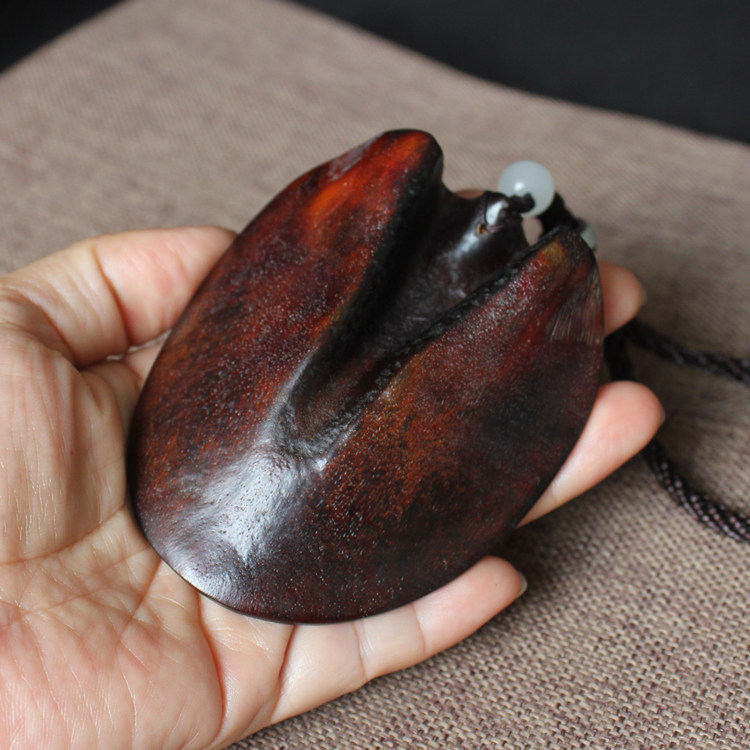 千蕊天然黑驴蹄子 手把件 把玩 送挂绳