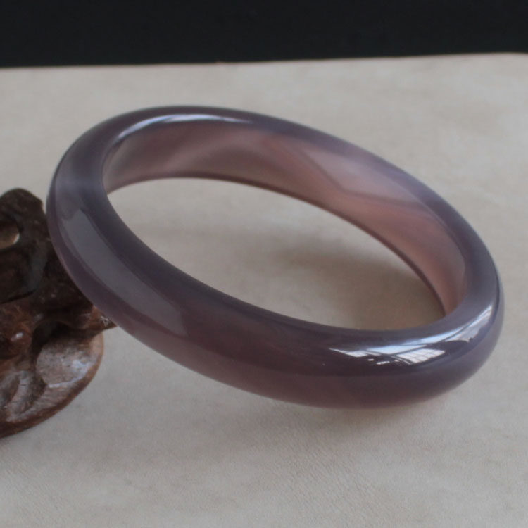 千蕊天然玛瑙大号手镯 紫罗兰红玛瑙手镯 白玛瑙臂镯 首饰70 80