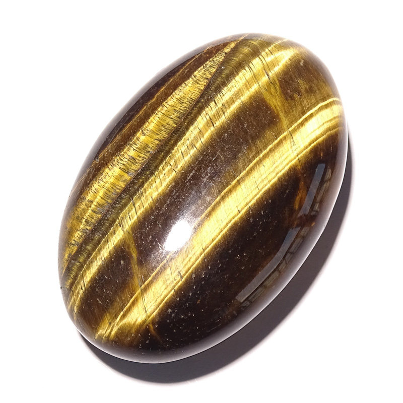 千蕊黄虎石把玩 虎睛石原石手把件老虎纹黄虎眼石随形一图一物