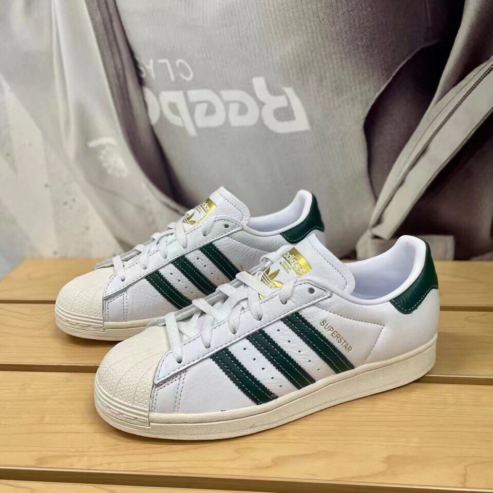 adidas三叶草男女同款superstar 经典贝壳头小白鞋休闲板鞋gz1604