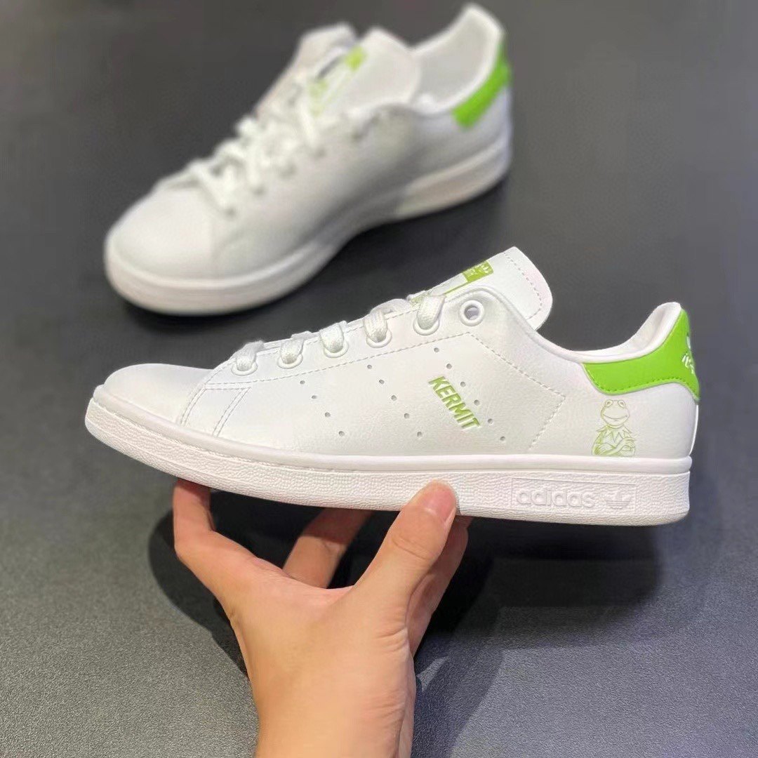 阿迪达斯 三叶草stansmith kermit 史密斯科米蛙联名板鞋 fx5550