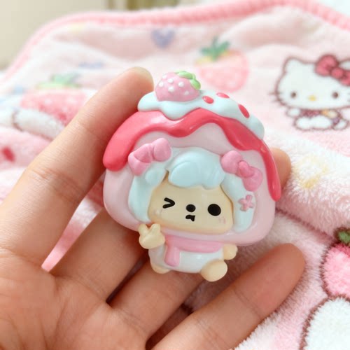 布偶小兔  布丁美羊羊草莓布丁造型萌态解压捏捏少女心圣诞礼物