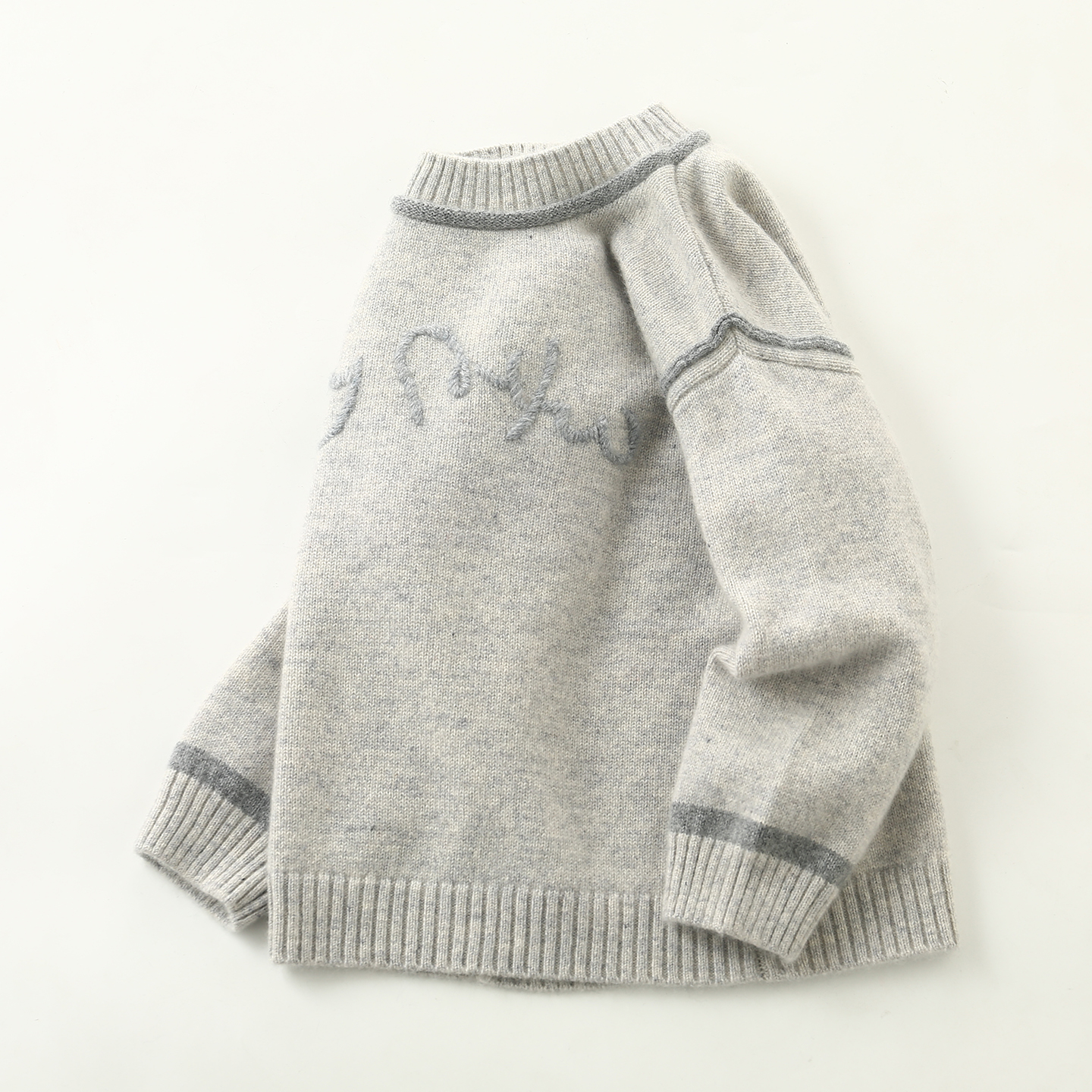 康赛妮高端男童100%纯山羊绒衫