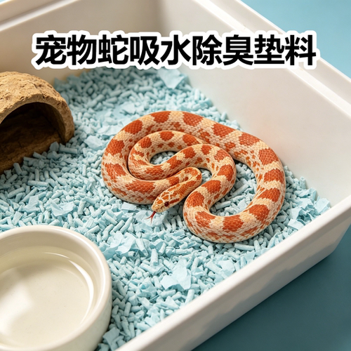 宠物蛇除臭吸水垫料四季通用爬宠专用无尘环保垫材彩虹吸水纸棉粒