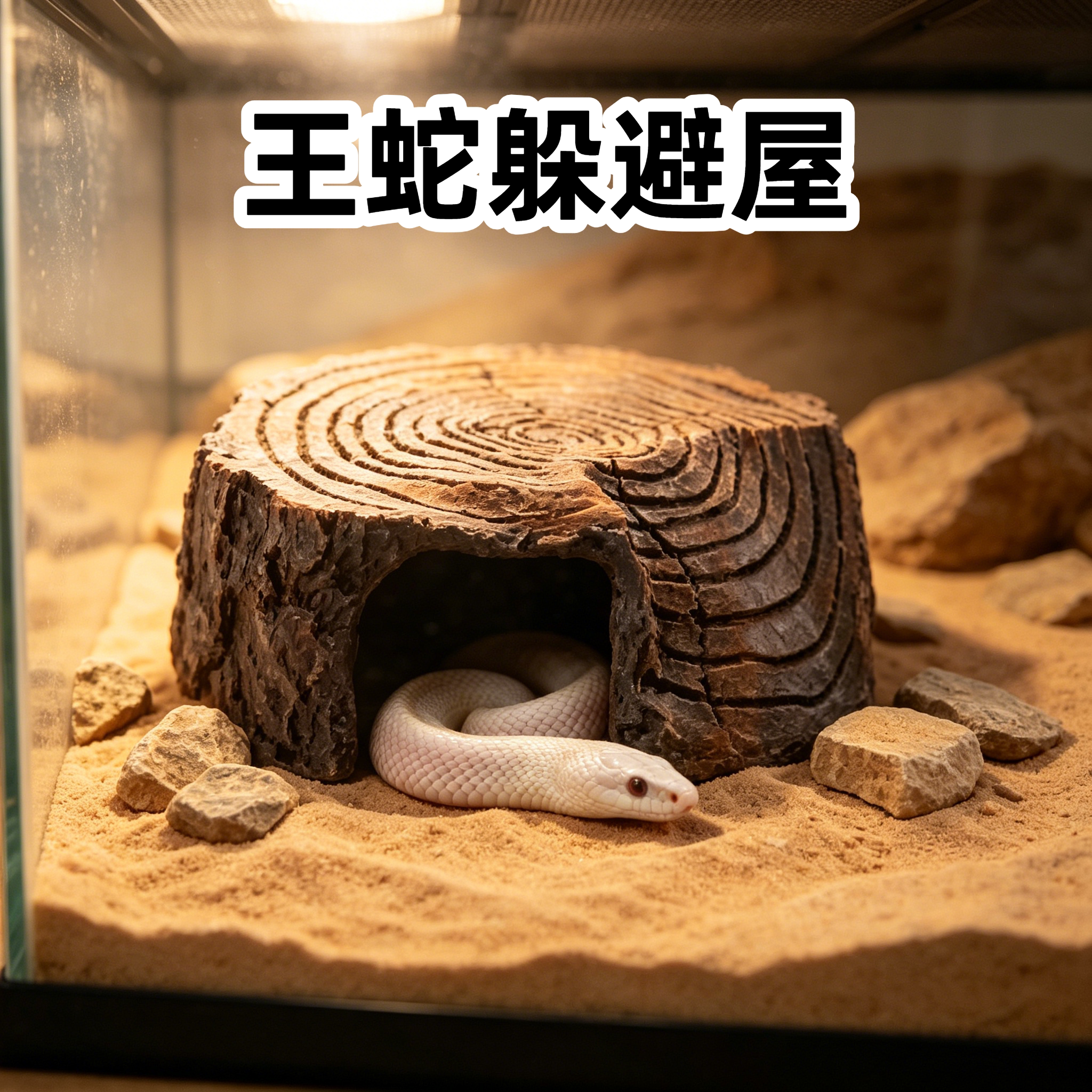 王蛇躲避屋玉米蛇猪鼻蛇奶蛇树脂爬宠躲避/造景
