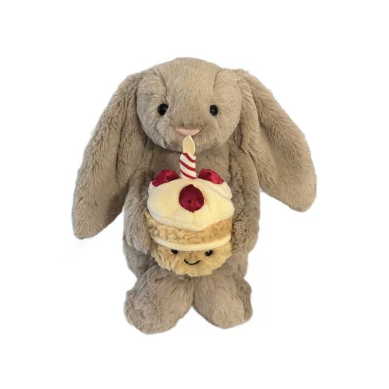 英国jellycat怀抱蛋糕邦尼兔毛绒玩具玩偶公仔安抚娃娃送朋友礼物