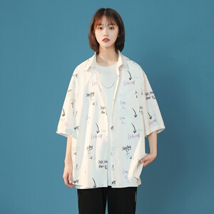 原创设计宽松短款衬衫XZ-702-CS109P40图片