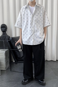 潮流青春流行宽松短袖衬衣XZ-702-CS110P40图片