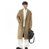 韩版男士毛呢大衣男中长款过膝呢子风衣加厚外套DY20特批跑量p110，男装风衣，电商A430（原星座702）