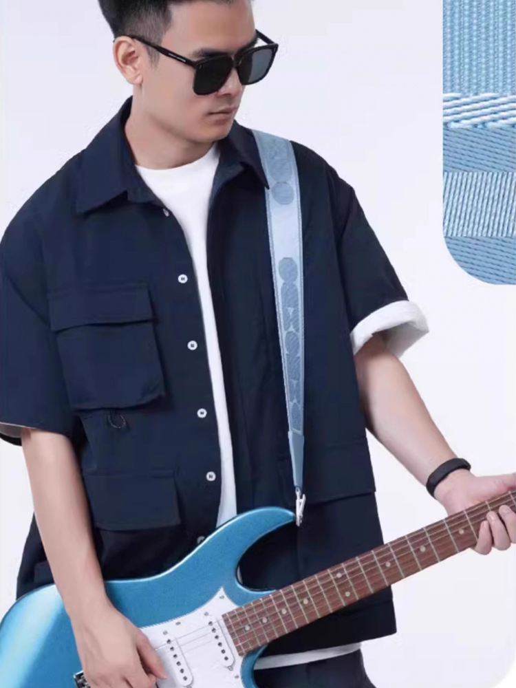 二福S01吉他带低音民谣尤克里里通用对角线加厚肩带的男孩和女孩