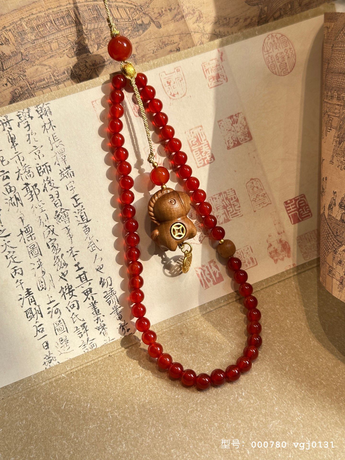 原创天然红玛瑙手机链女款桃木小马简约送人新中式礼物本命年礼物,节庆用品/礼品,手机链,淘宝优惠券,粉丝福利购,淘宝优惠卷