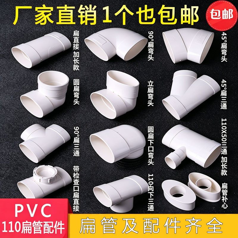 pvc马桶移位器扁管直接弯头图片