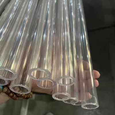 PVC水管透明硬管UPVC管件鱼缸鸭嘴出水管接头透明硬管塑料透明管