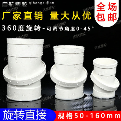 PVC旋转直接可360度万向弯头