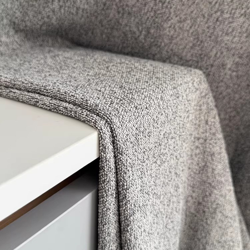 无镜棉麻布料双面家居软包做手工沙发套面料简约纯色布艺装饰加厚