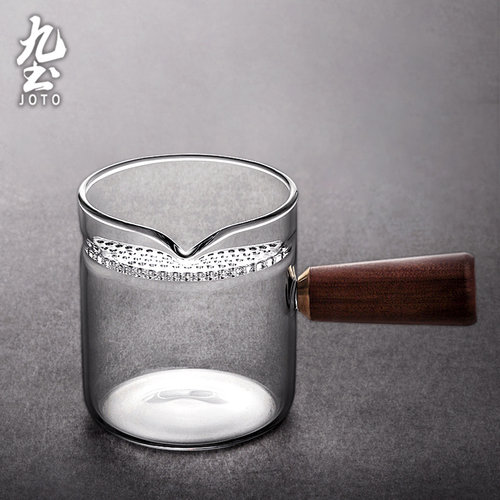 日式玻璃公道杯加厚泡茶壶月牙