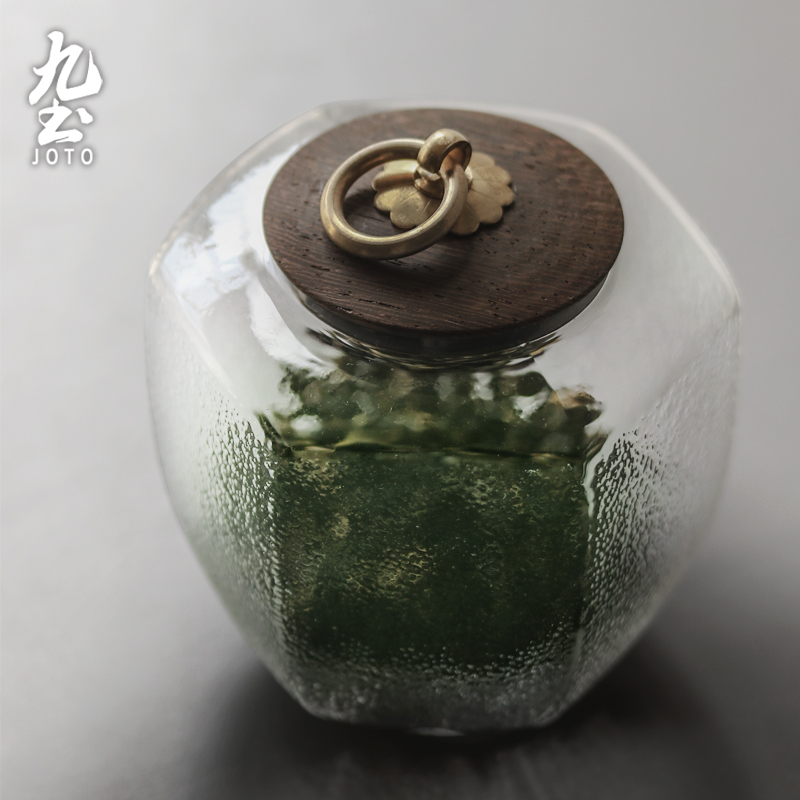 玻璃日式仓储物罐功夫密封茶叶罐