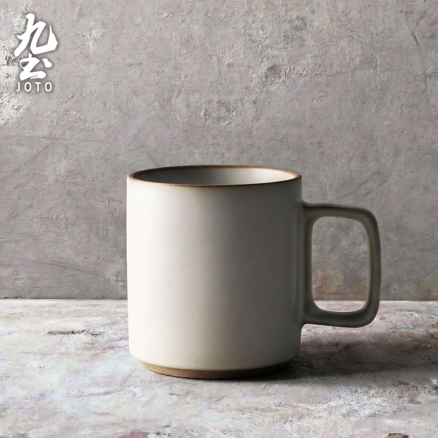 九土日式复古马克杯粗陶咖啡杯陶瓷杯子家用办公室茶杯套装釉下彩