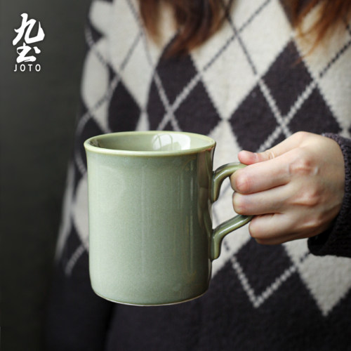 九土陶瓷家用创意窑变色咖啡杯