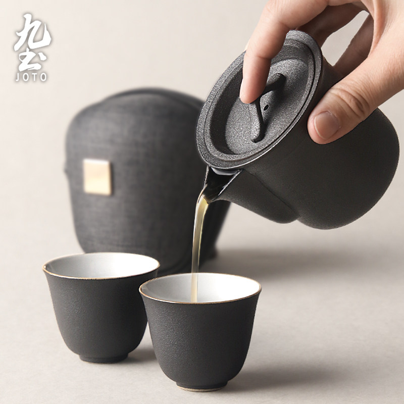 Japanese Quik travel Kungfu Online tea set suit outdoors Tea cup Portable Small bag household tea utensilsin the Tableware , Tea set , Kung Fu Tea  category - from Buy2taobao.com to provide professional Taobao agent buy service