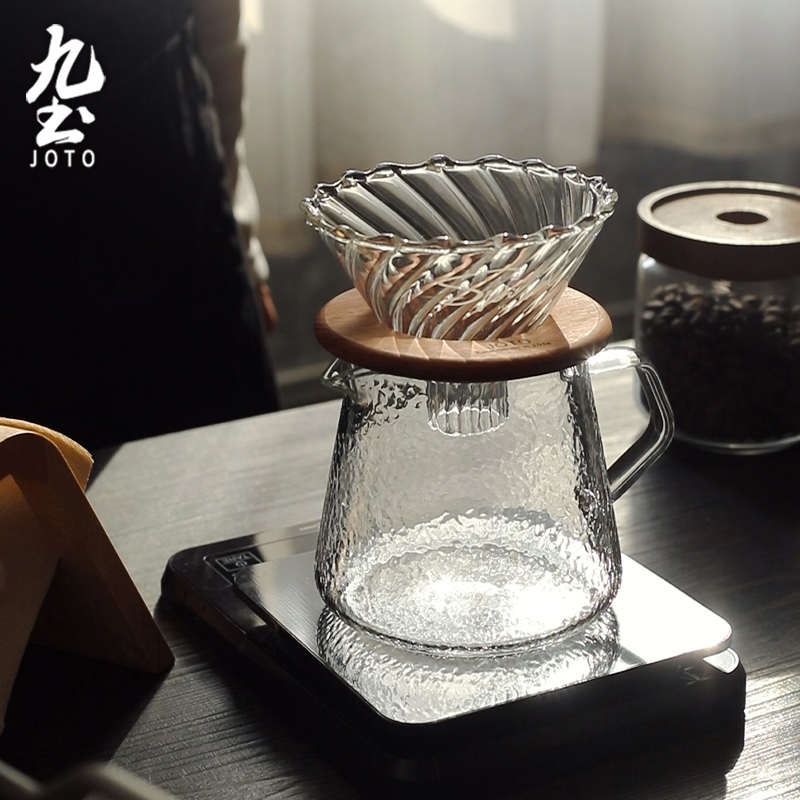 加厚耐热高硼硅玻璃咖啡分享壶