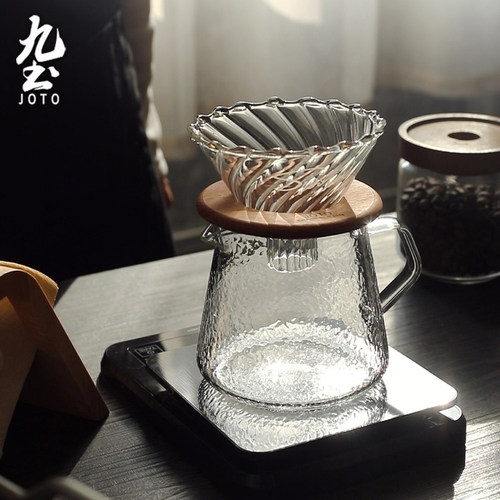 加厚耐热高硼硅玻璃咖啡分享壶