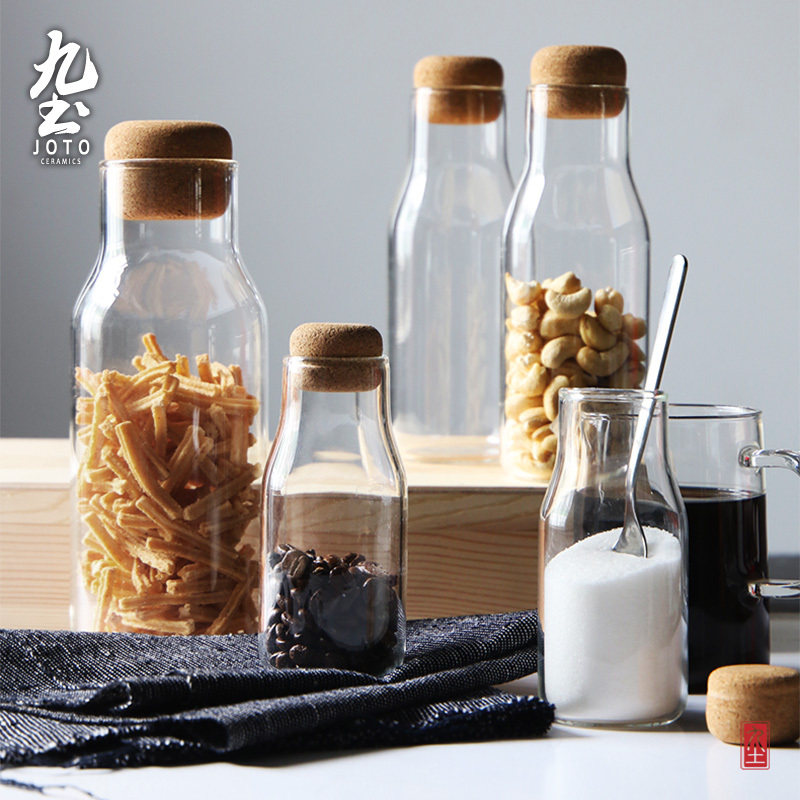 九土手工玻璃家用分裝茶葉罐儲物罐咖啡豆透明密封罐套裝奶糖罐子在類目 餐飲具, 咖啡器具, 奶罐中 - 來自Buy2taobao.com提供專業的淘寶代購服務