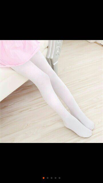 儿童连裤袜女童服装打底裤白色舞蹈演出合唱服长袜