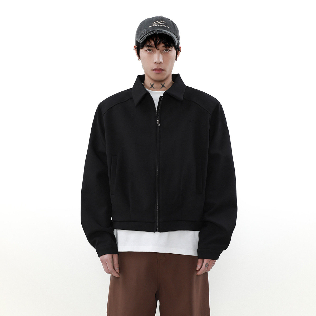 MRNEARLY美式复古宽松夹克外套男