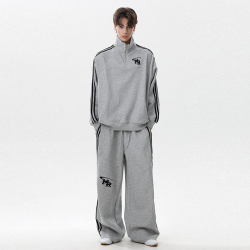 美式复古休闲运动套装