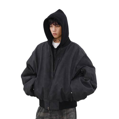 MRNEARLY美式复古飞行夹克外套男