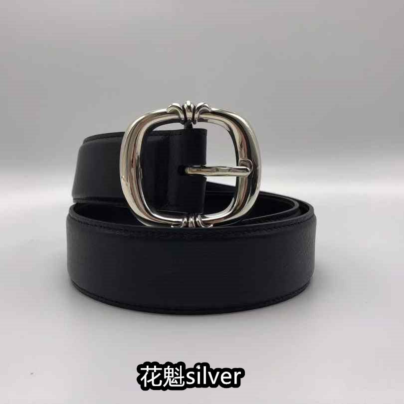 花魁silver 925纯银十字架大号日字针扣皮带GD周扬青男女同款腰带