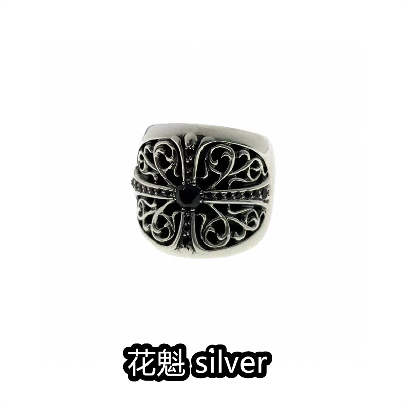 藤曼守望者男925纯银哥特戒指