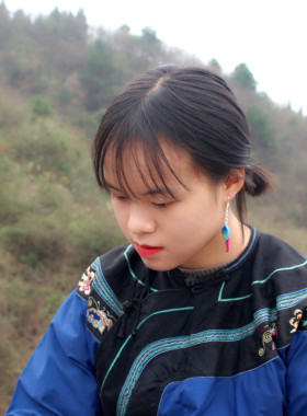 原创小清新刺绣水滴耳环银钩耳饰