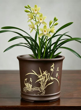 紫砂花盆透气性多肉花盆