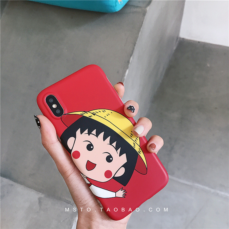 ¿É°®¿¨Í¨ºìɫСÍè×ÓÆ»¹ûxÊÖ»ú¿Çiphone8/7plus¹è½ºÈí¿Ç6s±£»¤Ì×Å®